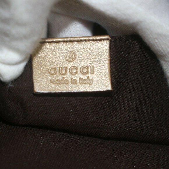 Gucci Tote Bag Gold PVC - Picture 8 of 11